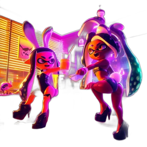 weapon, hair, mask, concept art transparent PNG cut-out