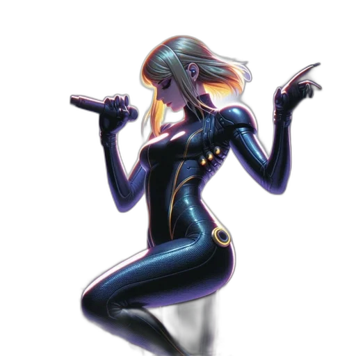robot, jacket, staff, concept art transparent PNG cut-out