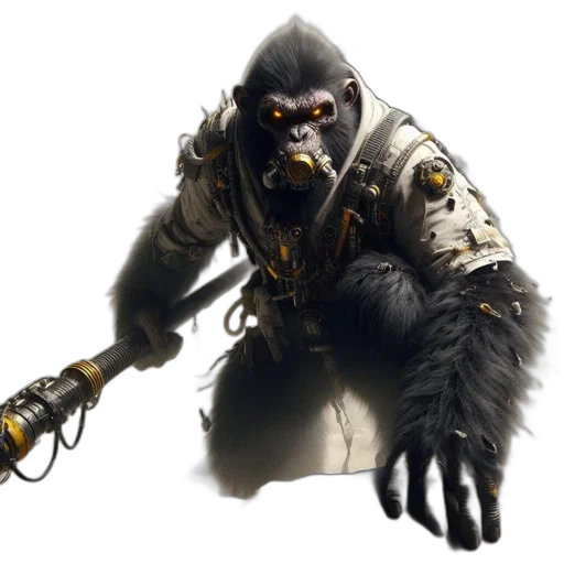 staff, animal, creature, weapon transparent PNG cut-out