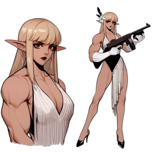 weapon, dress, concept art, fantasy art transparent PNG cut-out