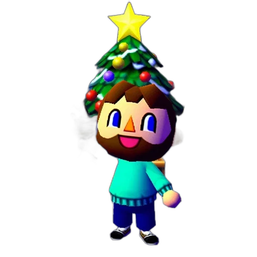 staff, hat, 3d render, pixel art transparent PNG cut-out