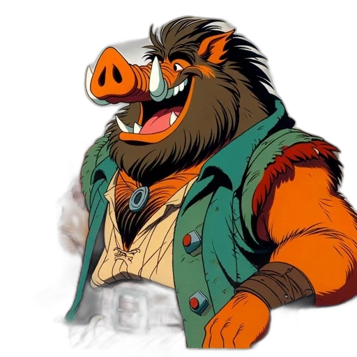 jacket, animal, mask, staff transparent PNG cut-out