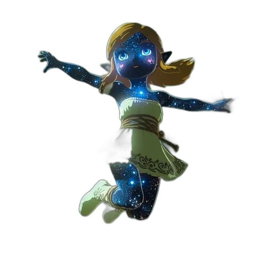 dress, staff, mask, creature transparent PNG cut-out