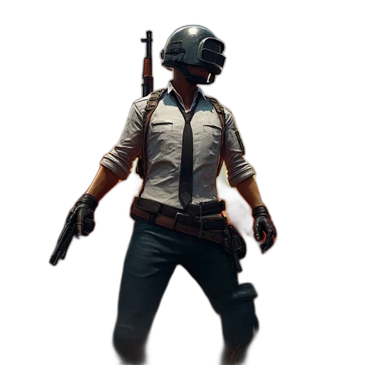 weapon, jacket, staff, mask transparent PNG cut-out