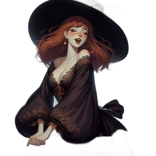 dress, hat, staff, mask transparent PNG cut-out