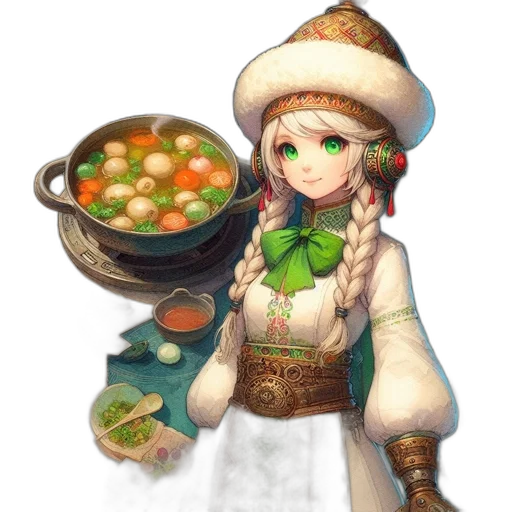 food, staff, weapon, hat transparent PNG cut-out