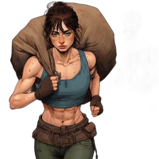 comic book art, concept art, fantasy art, pixel art transparent PNG cut-out