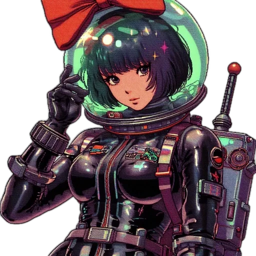 robot, weapon, staff, hat transparent PNG cut-out