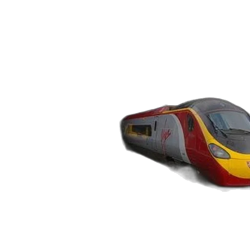 3d render, red, yellow, train transparent PNG cut-out
