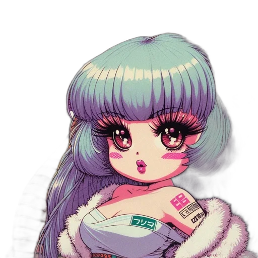 jacket, vaporwave, anime, cyberpunk transparent PNG cut-out
