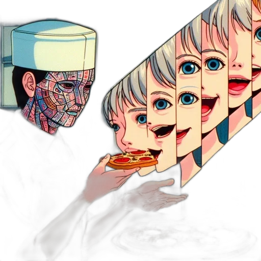 face, mask, food, robot transparent PNG cut-out