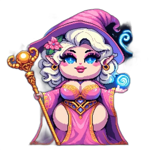 staff, fantasy art, pixel art, concept art transparent PNG cut-out
