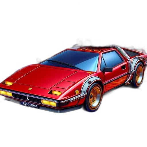 car, concept art, pixel art, photorealistic transparent PNG cut-out
