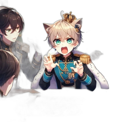 crown, staff, weapon, mask transparent PNG cut-out