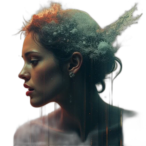 crown, face, hair, jewelry transparent PNG cut-out