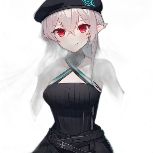 dress, robot, staff, hat transparent PNG cut-out
