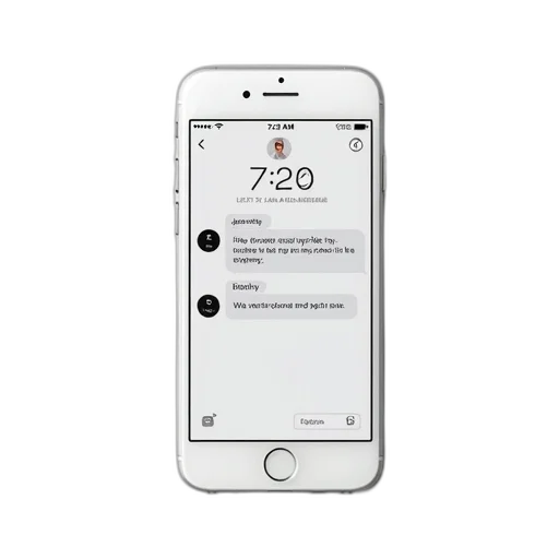 white, iphone, screen, displaying transparent PNG cut-out