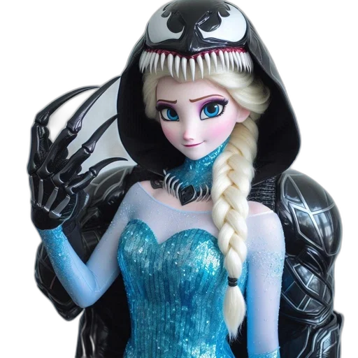 3d render, concept art, venom, top transparent PNG cut-out