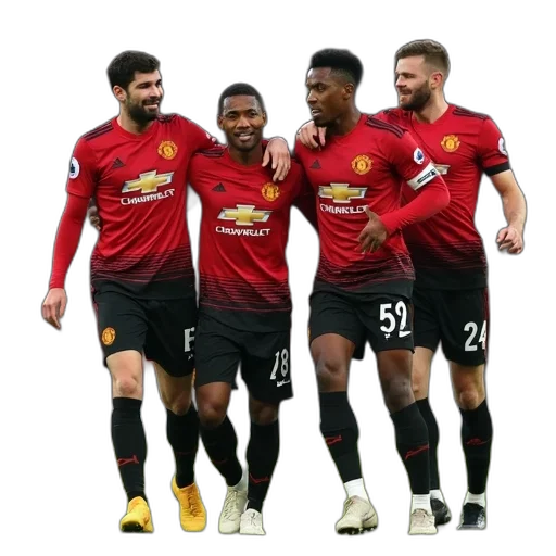fire, man, united, players transparent PNG cut-out