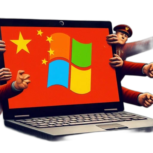 3d render, laptop, displays, chinese transparent PNG cut-out