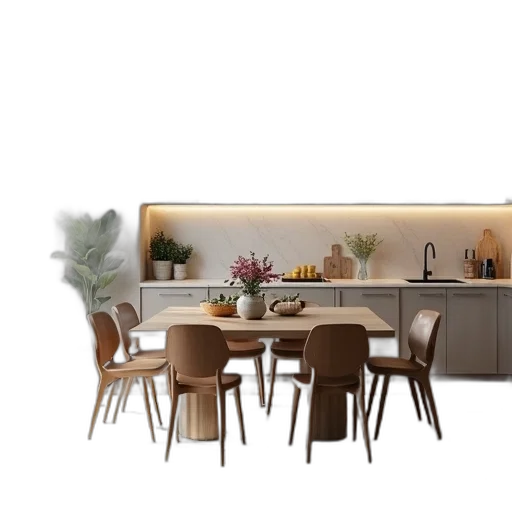furniture, 3d render, photorealistic, concept art transparent PNG cut-out