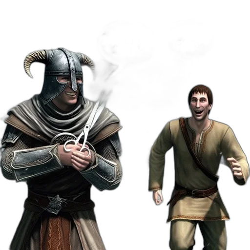staff, mask, dragon, sword transparent PNG cut-out