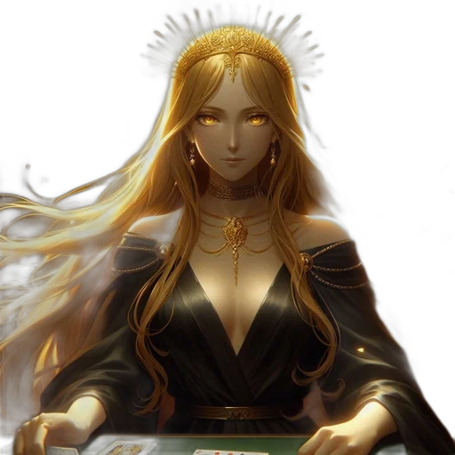 crown, dress, jewelry, fantasy art transparent PNG cut-out