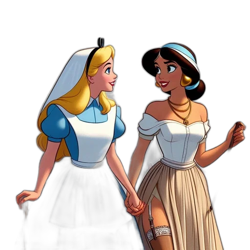 dress, concept art, comic book art, cartoon transparent PNG cut-out