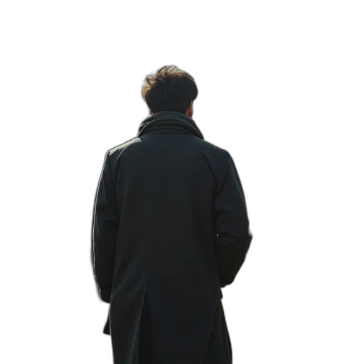 jacket, staff, hat, face transparent PNG cut-out