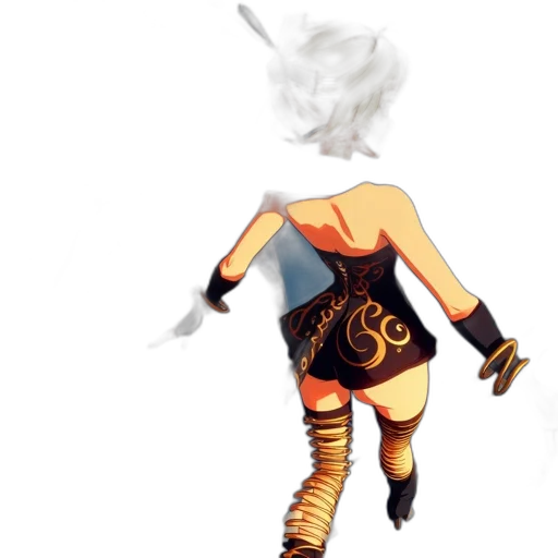 dress, weapon, mask, staff transparent PNG cut-out