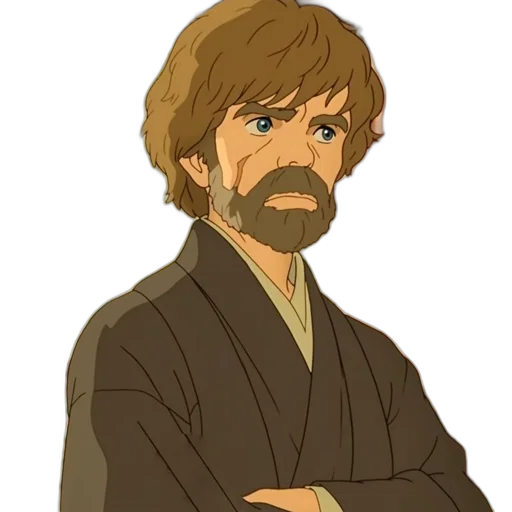 staff, jacket, face, anime transparent PNG cut-out