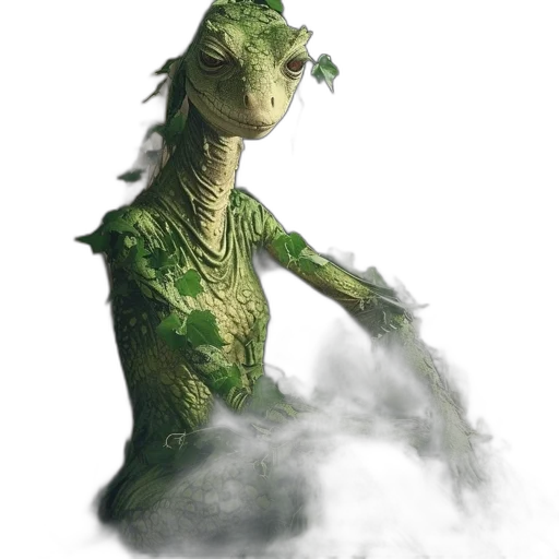 dragon, creature, staff, animal transparent PNG cut-out