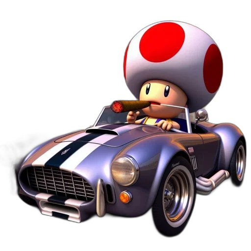 car, hat, animal, 3d render transparent PNG cut-out