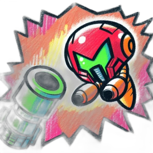 weapon, robot, concept art, pixel art transparent PNG cut-out