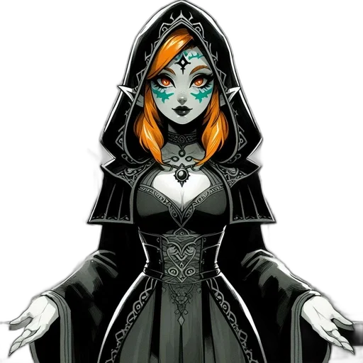 staff, mask, dress, jewelry transparent PNG cut-out