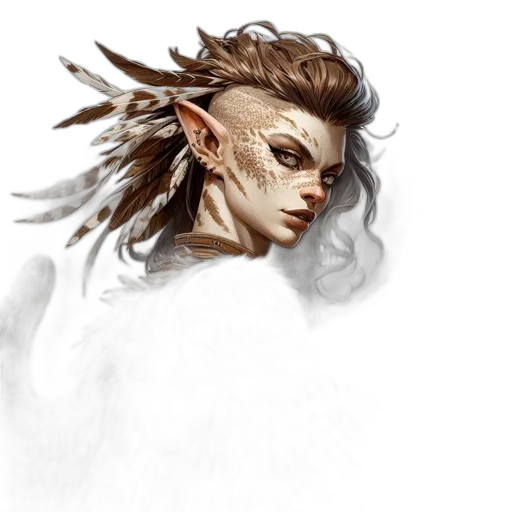 face, mask, creature, staff transparent PNG cut-out