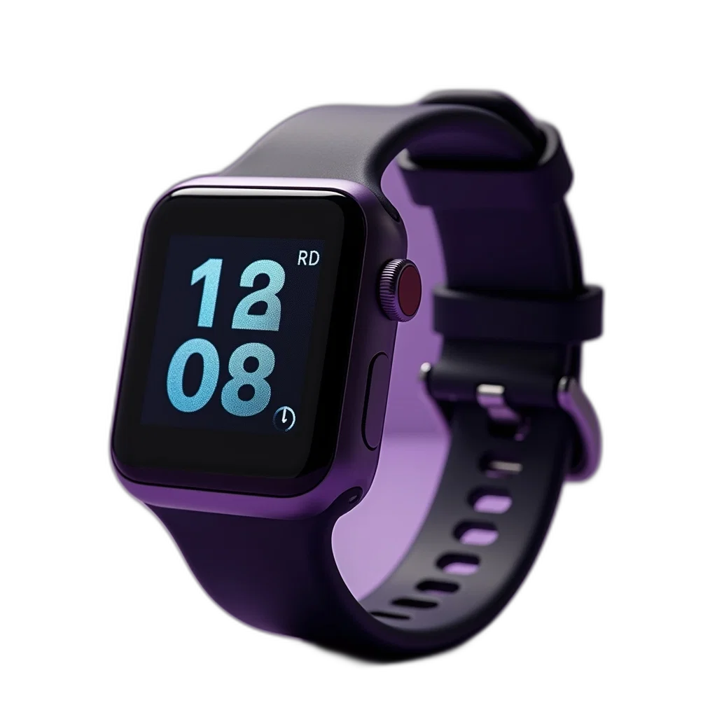 jewelry, 3d render, vaporwave, purple transparent PNG cut-out