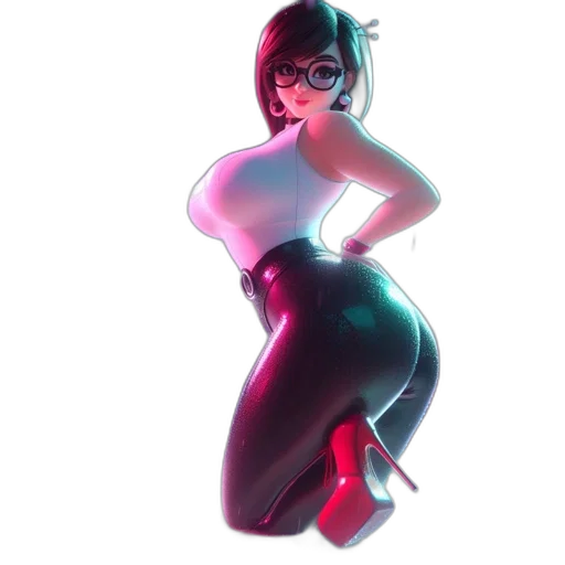 dress, robot, weapon, staff transparent PNG cut-out