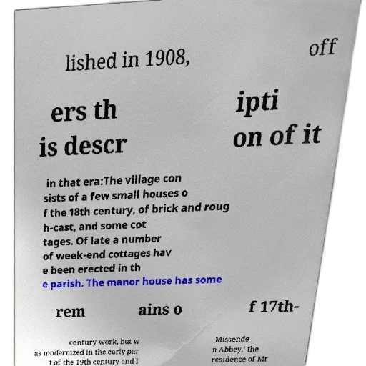 document, 1908, discusses, village transparent PNG cut-out