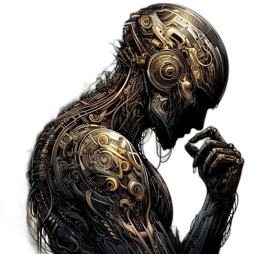 robot, mask, face, creature transparent PNG cut-out