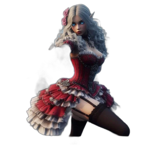 dress, staff, weapon, concept art transparent PNG cut-out
