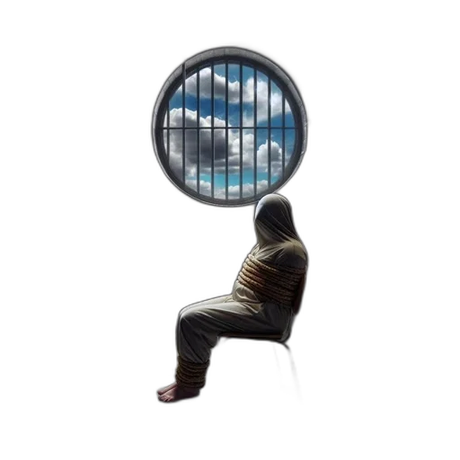 umbrella, face, jacket, creature transparent PNG cut-out