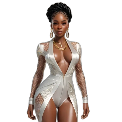 dress, jewelry, concept art, fantasy art transparent PNG cut-out