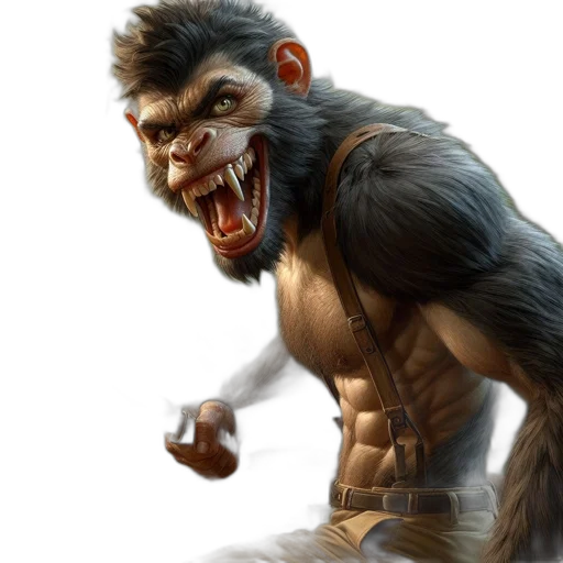animal, creature, concept art, photorealistic transparent PNG cut-out