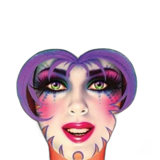 mask, face, hair, crown transparent PNG cut-out