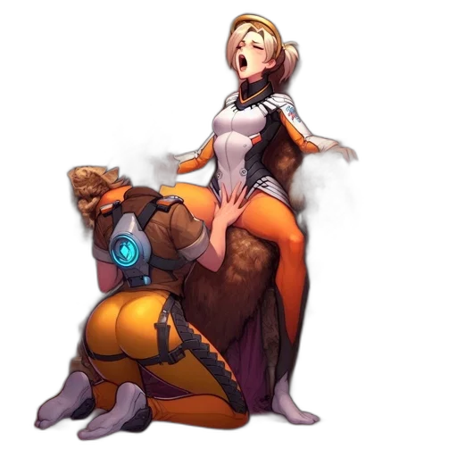 staff, dress, weapon, animal transparent PNG cut-out