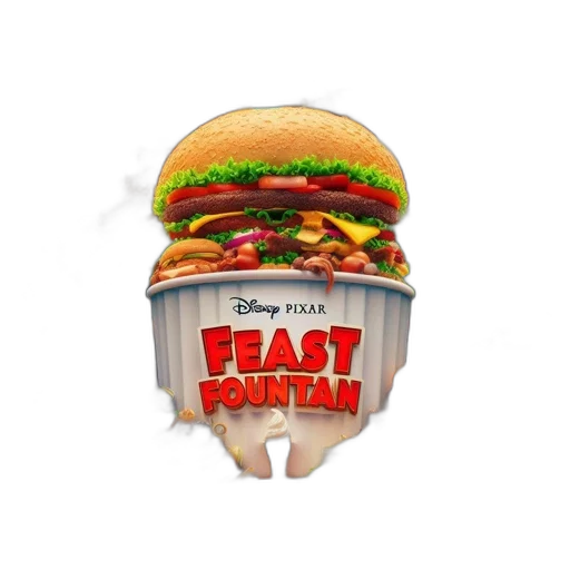 food, concept art, pixel art, 3d render transparent PNG cut-out