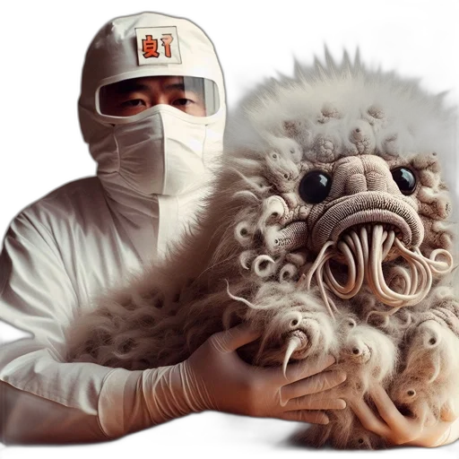 mask, creature, staff, hat transparent PNG cut-out