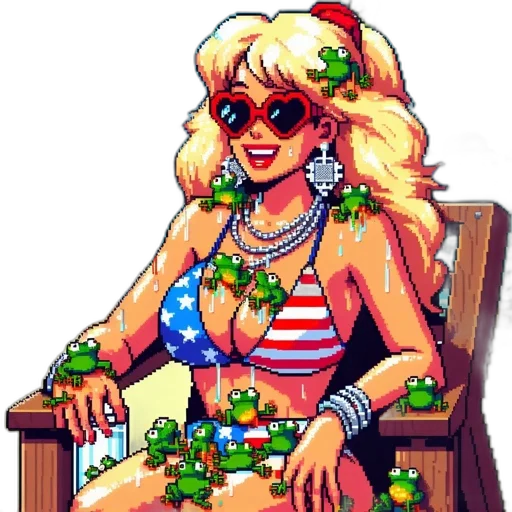 pixel art, vaporwave, concept art, cartoon transparent PNG cut-out