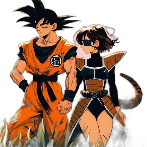 concept art, comic book art, anime, cartoon transparent PNG cut-out